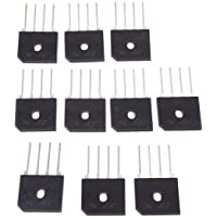SODIAL(R) 10 x GBU608 Rectificador puente pasivado de vidrio Monofasico 6A 800V